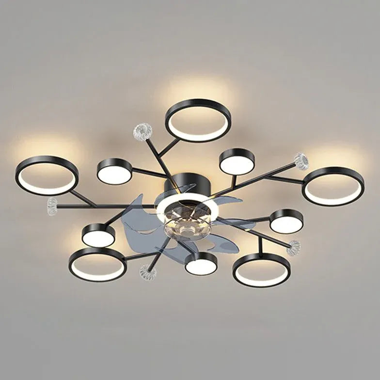 Lampadario con ventilatore moderno elegante e funzionale