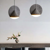 Conical Granular Texture Modern Pendant Light