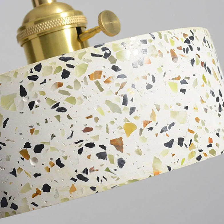 Terrazzo-style Speckled Texture Pendant Light